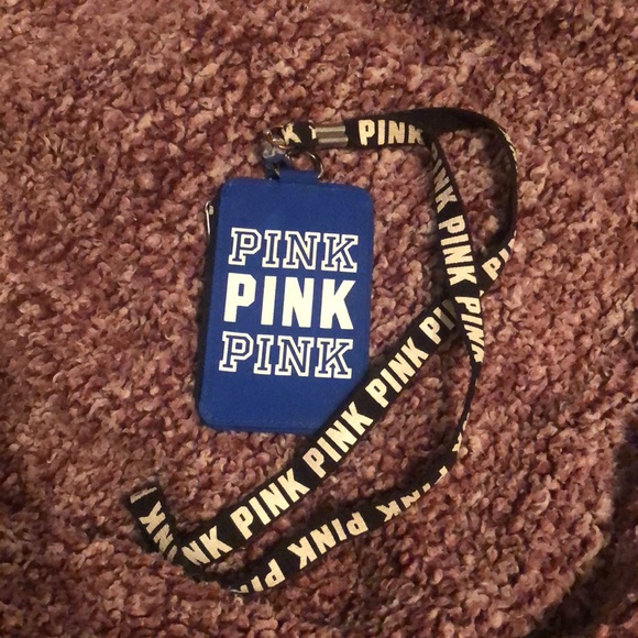 PINK Victoria's Secret Accessories - Victoria’s Secret Pink id holder and lanyard